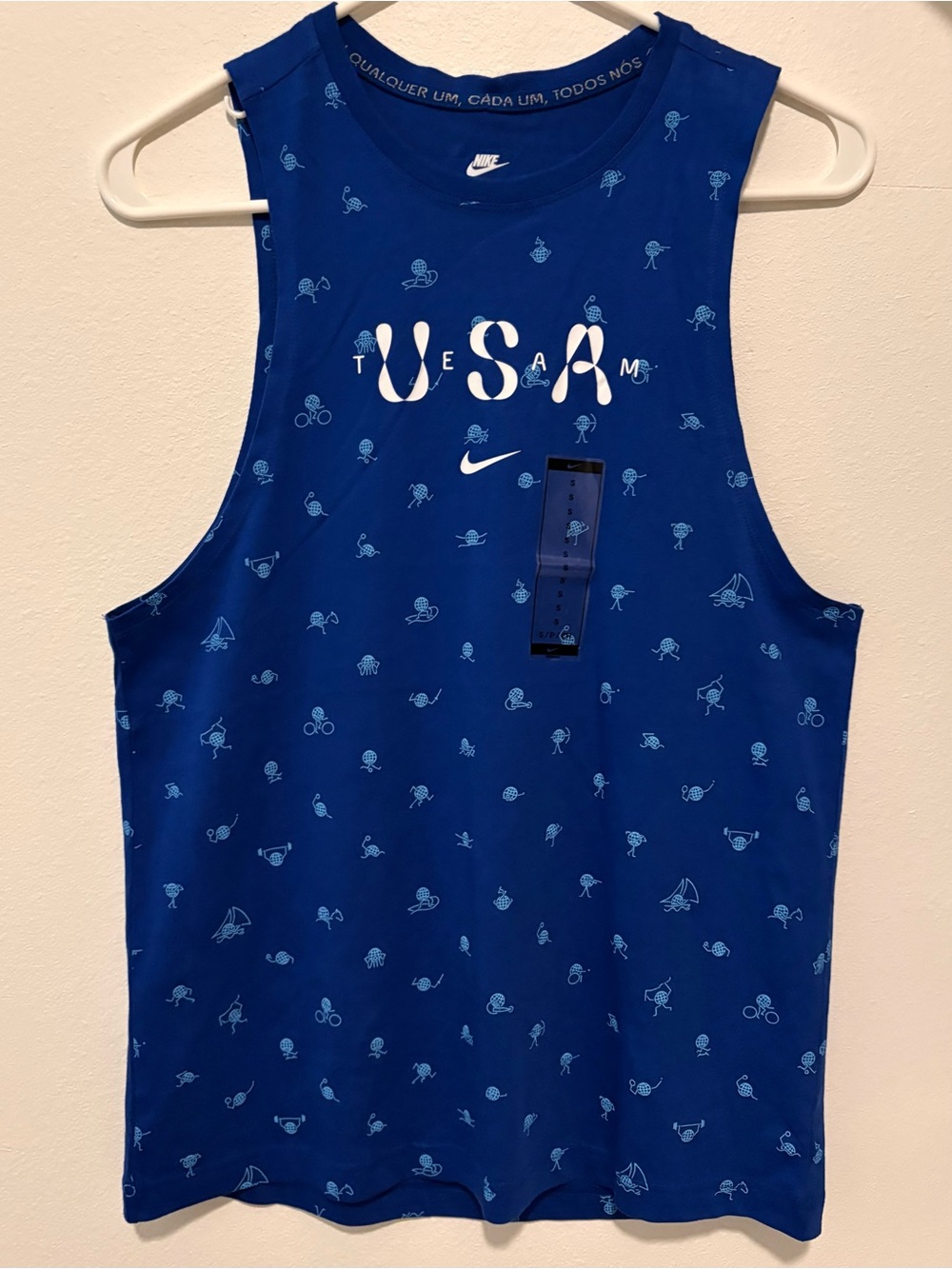 Nike Women’s Blue USA Olympics Graphic Tank Top - New